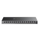 TP-Link TL-SG2016P łącza sieciowe L2/L3/L4 Gigabit Ethernet (10/100/1000) Obsługa PoE Czarny