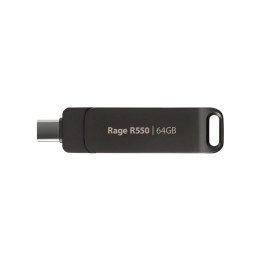 Patriot Rage R550 64GB Dual USB A+C, Alu, 100MBs