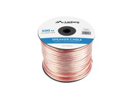 KABEL GŁOŚNIKOWY 2X1.5MM2 100M PRZEZROCZYSTY LANBERG