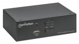 MANHATTAN PRZEŁĄCZNIK KVM DISPLAYPORT/USB 2X1 4K*6