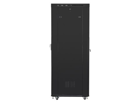 LANBERG SZAFA STOJĄCA RACK 19" 27U 800X1000 DRZWI PERFOROWANE LCD CZARNA FF01-8027-23BL (FLAT PACK)