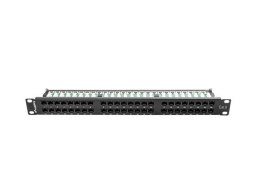 Patch panel Lanberg PPU6-1048-B (1U; kat. 6; 48xRJ-45)