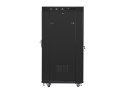 SZAFA INSTALACYJNA RACK STOJĄCA 19" 27U 800X1200 CZARNA DRZWI SZKLANE LCD LANBERG (FLAT PACK)