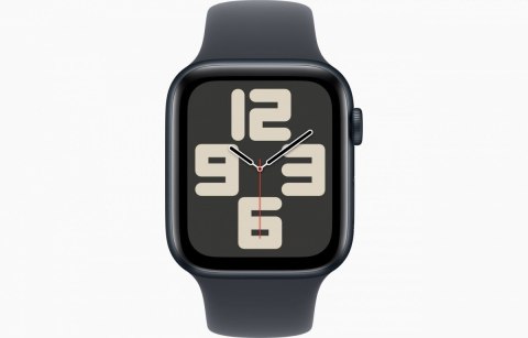 Apple Watch SE GPS + Cellular, koperta 44 mm z aluminium w kolorze północy, pasek sportowy w kolorze północy - rozmiar M/L