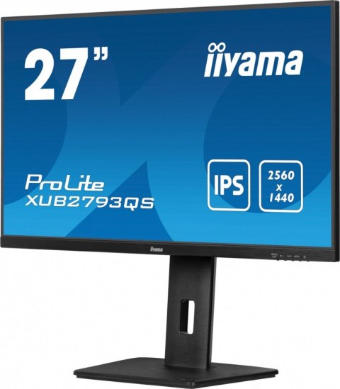 IIYAMA Monitor 27 cali XUB2793QS-B7,IPS,QHD,HAS(150mm),100Hz,300cd