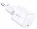 AUKEY PA-B1L White Omnia II Mini ładowarka sieciowa 1xUSB-C PowerDelivery 30W 5A