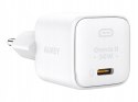 AUKEY PA-B1L White Omnia II Mini ładowarka sieciowa 1xUSB-C PowerDelivery 30W 5A