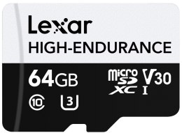 Lexar Karta microSD High Endurance 64GB C10 A1 U1 V30 100/35MB/s
