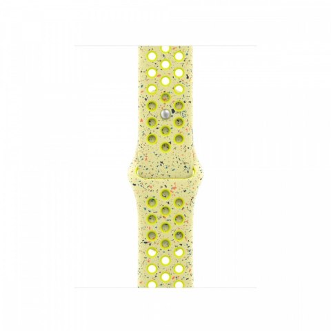 Apple Pasek sportowy Nike w kolorze promiennym zielonożółtym do koperty 42 mm - rozmiar M/L