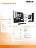 ASRock Płyta główna B850M PRO RS WIFI AM5 4DDR5 mATX
