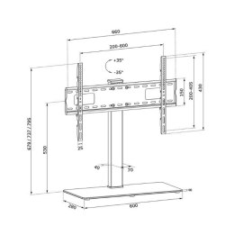 Neomounts Stojak pod telewizor DS45-430BL16 STAND LCD 37-70