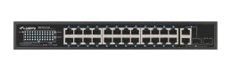 SWITCH LANBERG RSFE-24P-2C-250 24X 100MB POE+/2X COMBO RACK 19