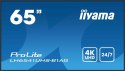 IIYAMA Monitor 65 cali LH6541UHS-B1AG VA,4K,24/7,LAN,USB,HDMI,500cd/m2, Haze(25%),2x10W,Pion/Poziom