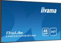 IIYAMA Monitor 65 cali LH6541UHS-B1AG VA,4K,24/7,LAN,USB,HDMI,500cd/m2, Haze(25%),2x10W,Pion/Poziom