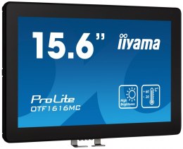 IIYAMA Monitor 16 cali OTF1616MC-B1, VA,poj.10pkt.1100cd,IP65, outdoor, VGA,HDMI,DP,RJ45