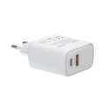 Savio Ładowarka sieciowa LA-10 30W Quick Charge Power Delivery 3.0 Biała + Kabel