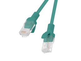 PATCHCORD KAT.5E UTP 1.5M ZIELONY FLUKE PASSED LANBERG 10-PACK