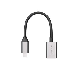 HYPER HD425D-GL kabel USB USB 3.2 Gen 2 (3.1 Gen 2) 0,0176 m USB C USB A Czarny, Srebrny