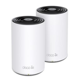 TP-Link Deco XE75 Pro (2-pack) Trójpasmowy (2,4 GHz / 5 GHz / 6 GHz) Wi-Fi 6E (802.11ax) Biały 3 Wewnętrzne