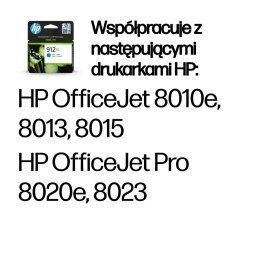 HP 912XL oryginalny wysokowydajny wkład atramentowy błękitny