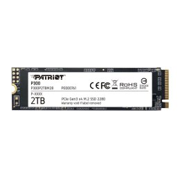 Dysk SSD Patriot P300 2TB M.2 2280 PCIe Gen3 x4 NVMe (2100/1650 MB/s)