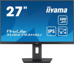 IIYAMA Monitor 27 cali XUB2793HSU-B7,IPS.HDMI.DP.2x2W.USBx2,300cd