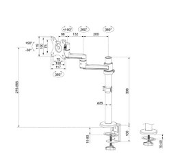 Neomounts Ramię do monitora DS60-425BL1