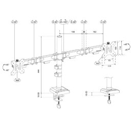 Neomounts Ramię do monitora DS60-600BL2