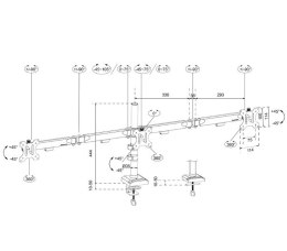 Neomounts Ramię do monitora DS60-600BL3