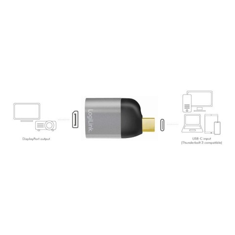 LogiLink Adapter USB Type-C, do DP/F, 8K