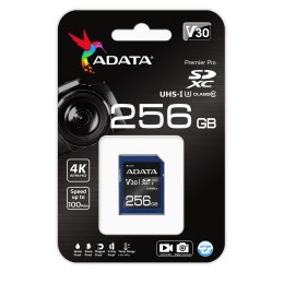 ADATA ASDX256GUI3V30S-R pamięć flash 256 GB SDXC UHS-I Klasa 10