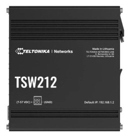 Teltonika TSW212 Zarządzany L2 Gigabit Ethernet (10/100/1000) Czarny