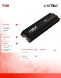 Crucial Dysk SSD P310 2TB M.2 NVMe PCIe 4.0 2280 radiator