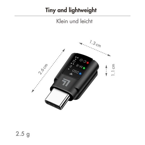 LogiLink Adapter audio USB-C/M na 3.5mm/F, DAC, EQ