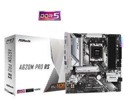 ASRock Płyta główna A620M PRO RS AM5 4DDR5 HDMI/DP M.2 mATX