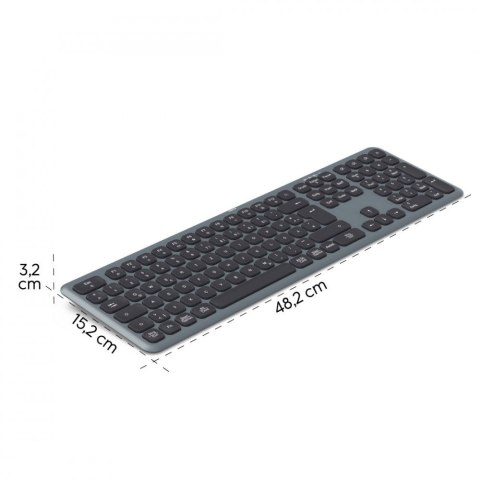 Hama Klawiatura WK-550 multi device Czarno-szara
