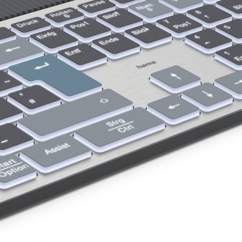 Hama Klawiatura WK-750 multi device Czarna