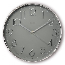 Hama Zegar ścienny 30cm Corsica Srebrno-szary