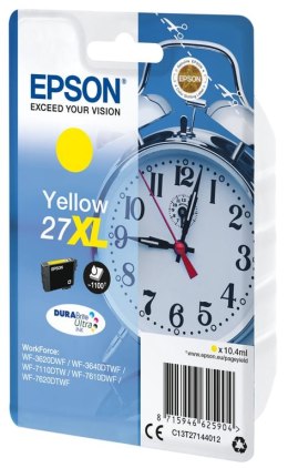 Epson Alarm clock Singlepack Yellow 27XL DURABrite Ultra Ink