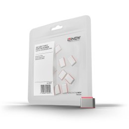 Lindy 40437 bloker portów USB Type-C Różowy 10 szt.