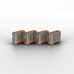 Lindy 40463 bloker portów Blokada portu USB Typu-A Pomarańczowy Kopolimer akrylonitrylo-butadieno-styrenowy (ABS) 10 szt.