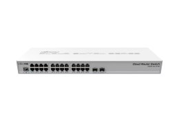 Mikrotik CRS326-24G-2S+RM łącza sieciowe Zarządzany L2 Gigabit Ethernet (10/100/1000) Szary