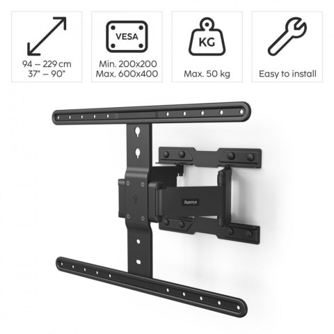 Hama Uchwyt LCD/LED 600x400 fullmotion 90'