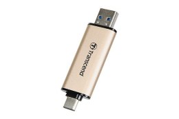 Transcend JetFlash 930C pamięć USB 128GB USB Type-A / USB Type-C 3.2 Gen 1 (3.1 Gen 1) Złoto