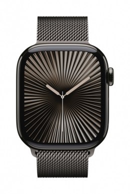 Apple Watch Series 10 GPS + Cellular, koperta 46 mm z tytanu w kolorze łupkowym z bransoletą mediolańską w kolorze tytanu łupkowego - 