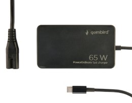 Gembird Ładowarka uniwersalna 65W USB-C FC czarna