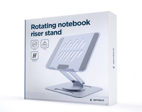 Gembird Podstawka do notebooka 15.6 cali składana szara