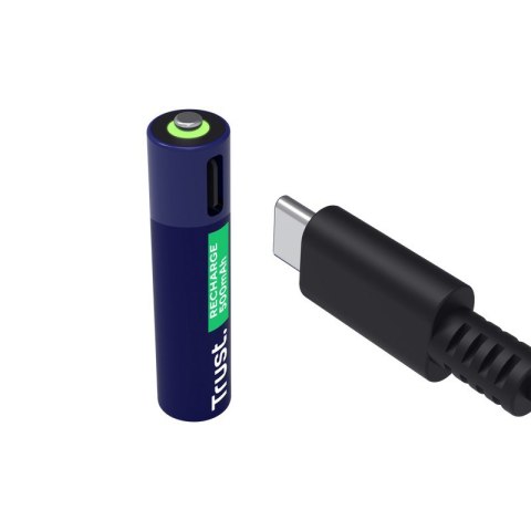 Trust Baterie akumulatory 2 sztuki AAA USB-C