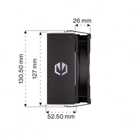 Endorfy Chłodzenie procesora Fera 5 Black ARGB EY3A012