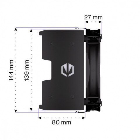 Endorfy Chłodzenie procesora Fortis 5 Black ARGB EY3A014